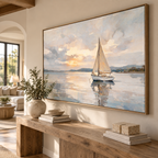 ARBYNART Impressionist Art | Golden Silence at Sea