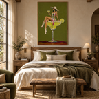 ARBYNART POP Art | Green Daydream in a Salted Rim