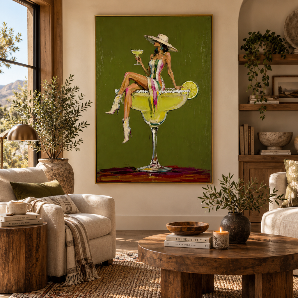 ARBYNART POP Art | Green Daydream in a Salted Rim