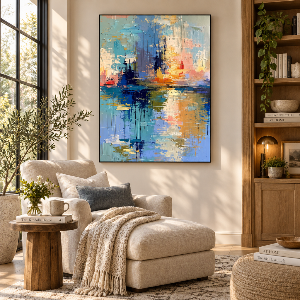 ARBYNART Impressionist Art | Harbor Light Reflections