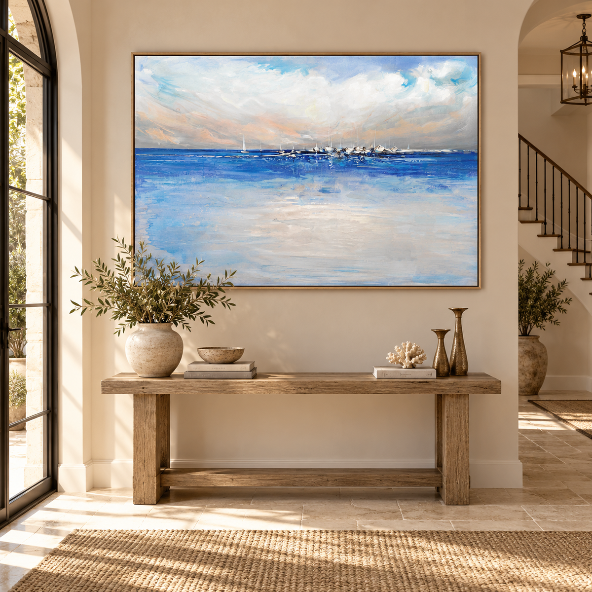ARBYNART Impressionist Art | Harbor of White Sails