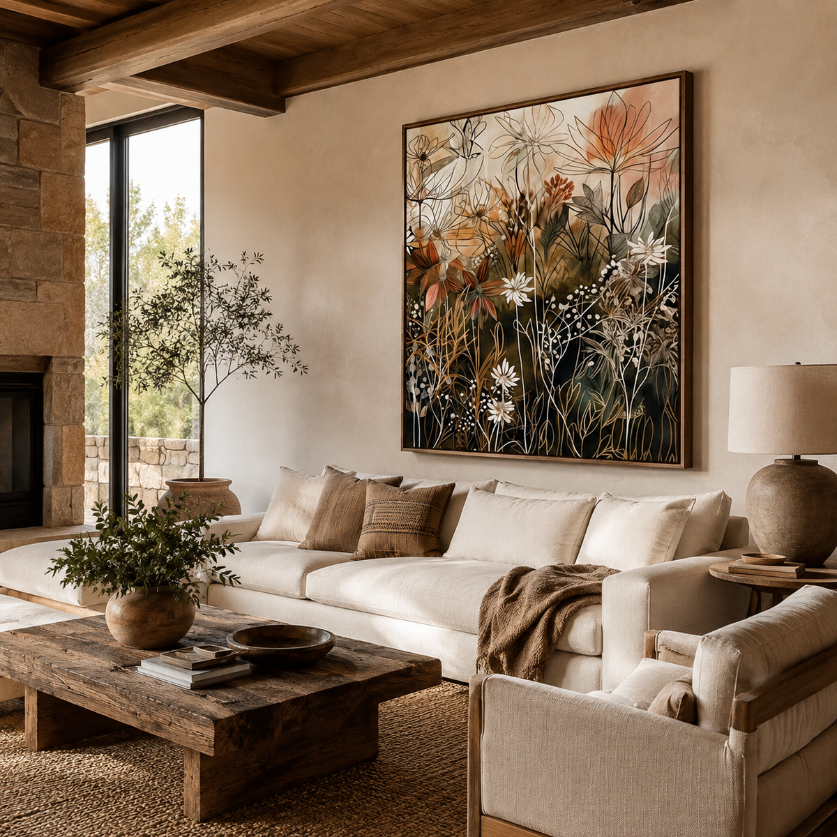 ARBYNART Bohemian Art | Hearthside Blossoms