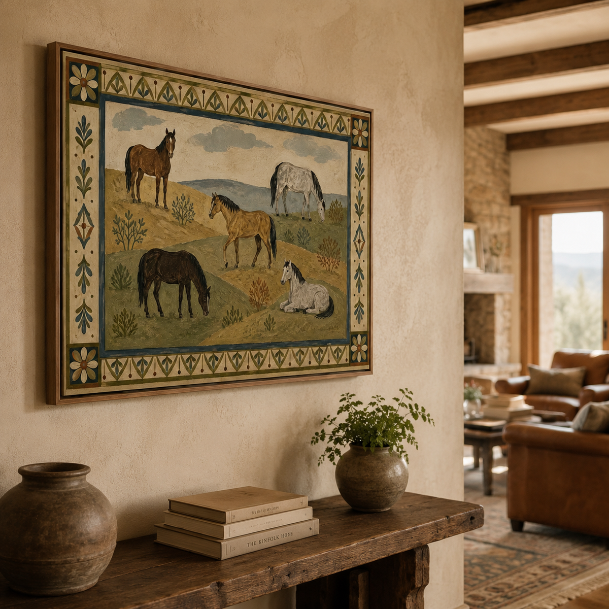 ARBYNART Vintage Americana Art | Hilltop Horses