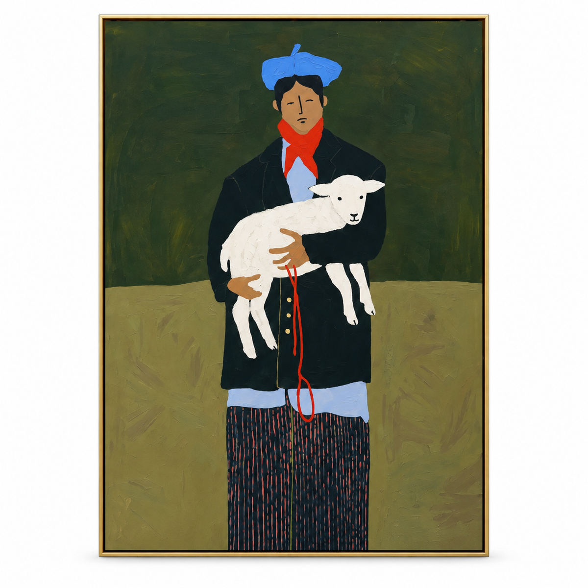 ARBYNART Vintage Americana Art | Holding the Lamb