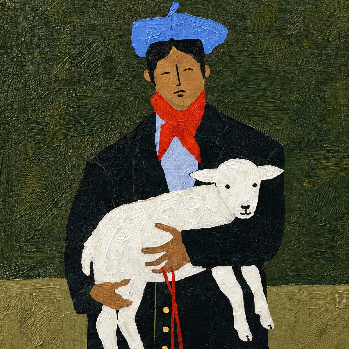 ARBYNART Vintage Americana Art | Holding the Lamb