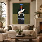 ARBYNART Vintage Americana Art | Holding the Lamb