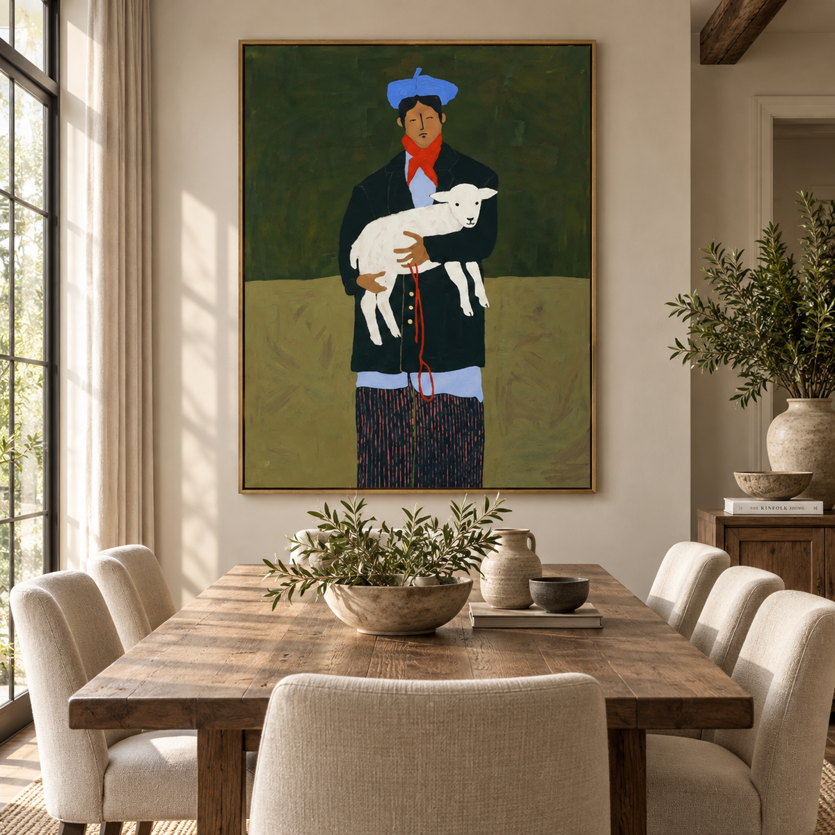 ARBYNART Vintage Americana Art | Holding the Lamb
