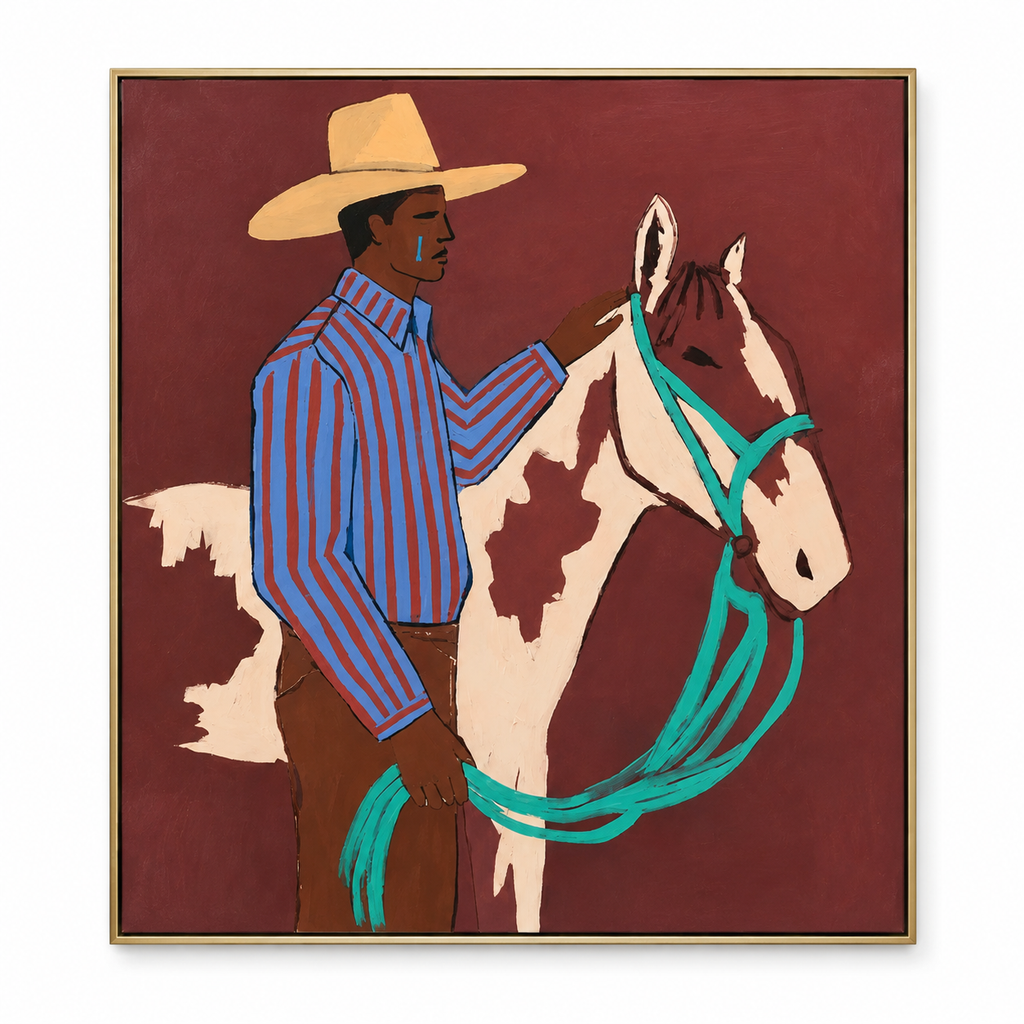 ARBYNART Vintage Americana Art | Horse & Herder