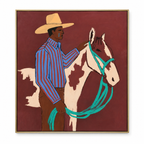 ARBYNART Vintage Americana Art | Horse & Herder