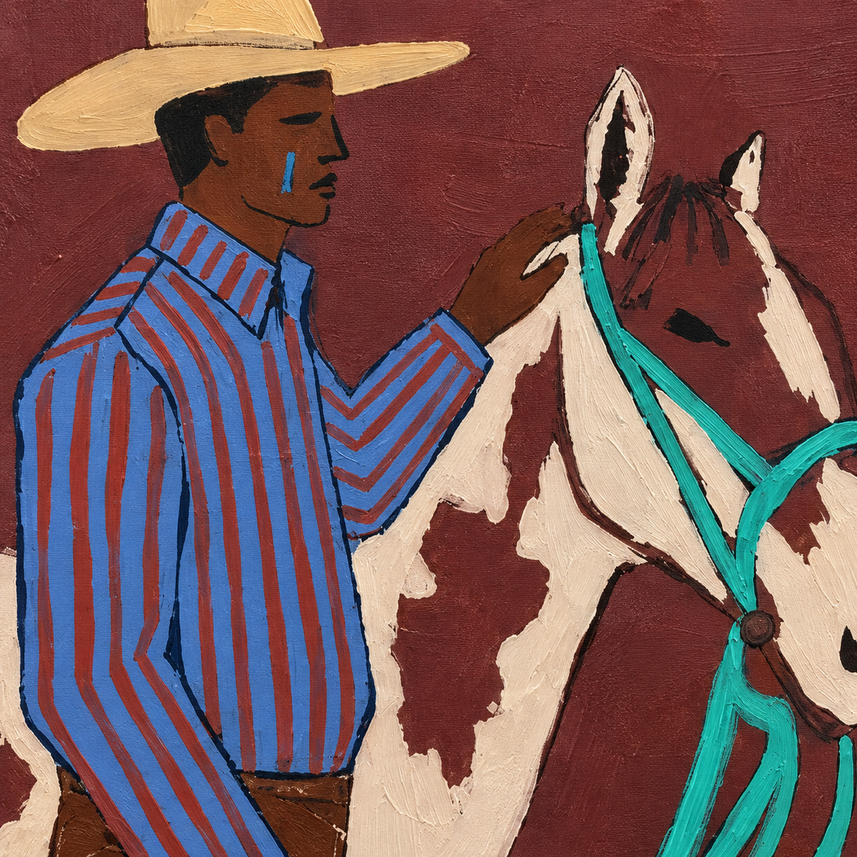 ARBYNART Vintage Americana Art | Horse & Herder