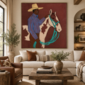 ARBYNART Vintage Americana Art | Horse & Herder