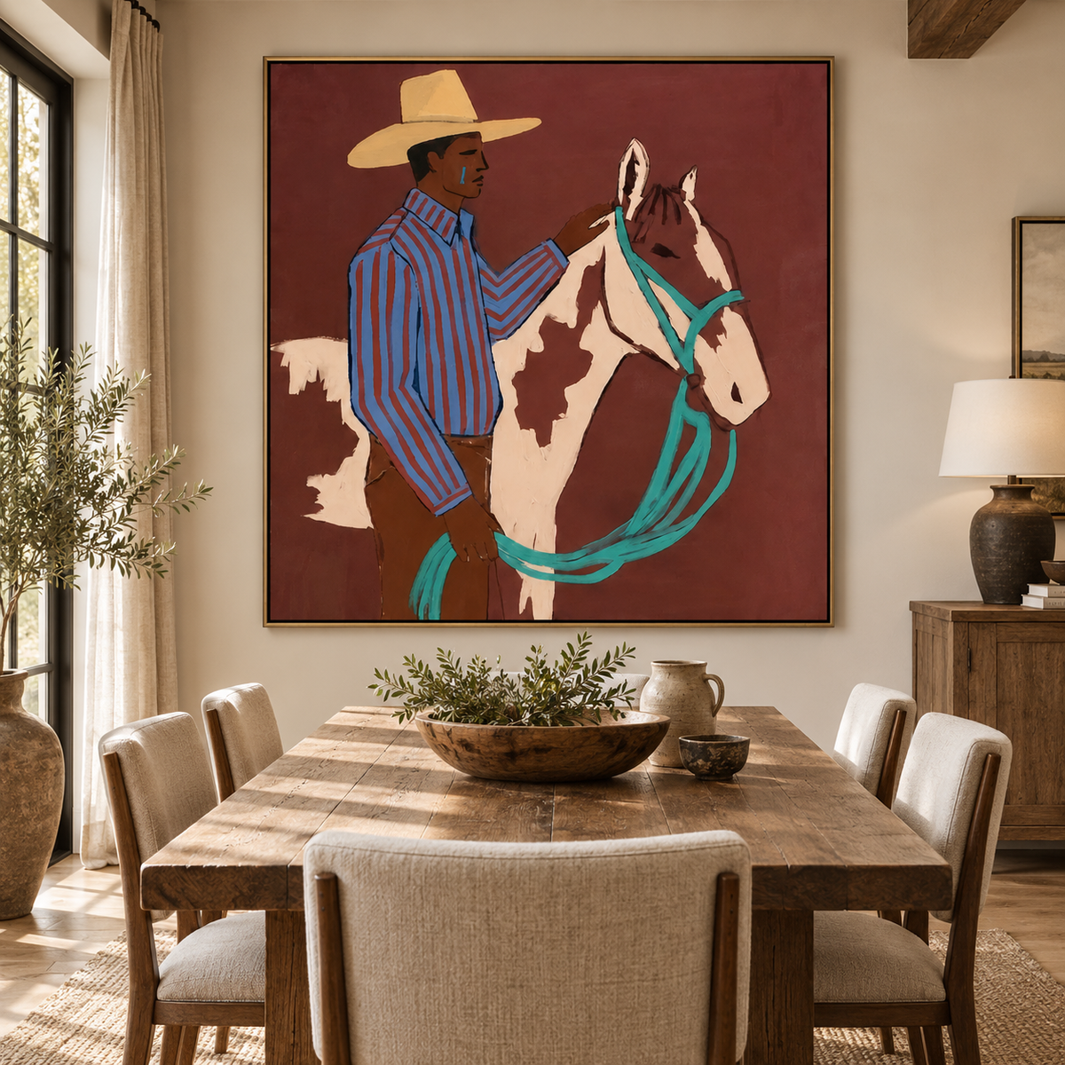 ARBYNART Vintage Americana Art | Horse & Herder