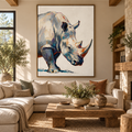 ARBYNART Impressionist Art | Rhino Lowering Its Head