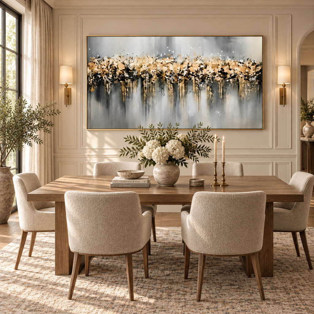 ARBYNART Contemporary Luxe Art | Ivory Drift Horizon