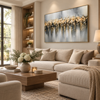 ARBYNART Contemporary Luxe Art | Ivory Drift Horizon