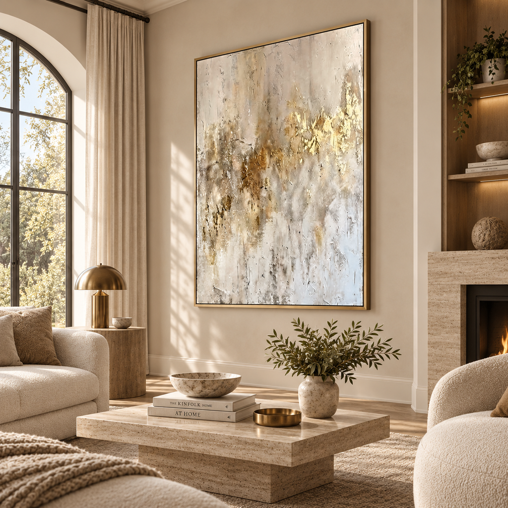 ARBYNART Contemporary Luxe Art | Ivory Echoes