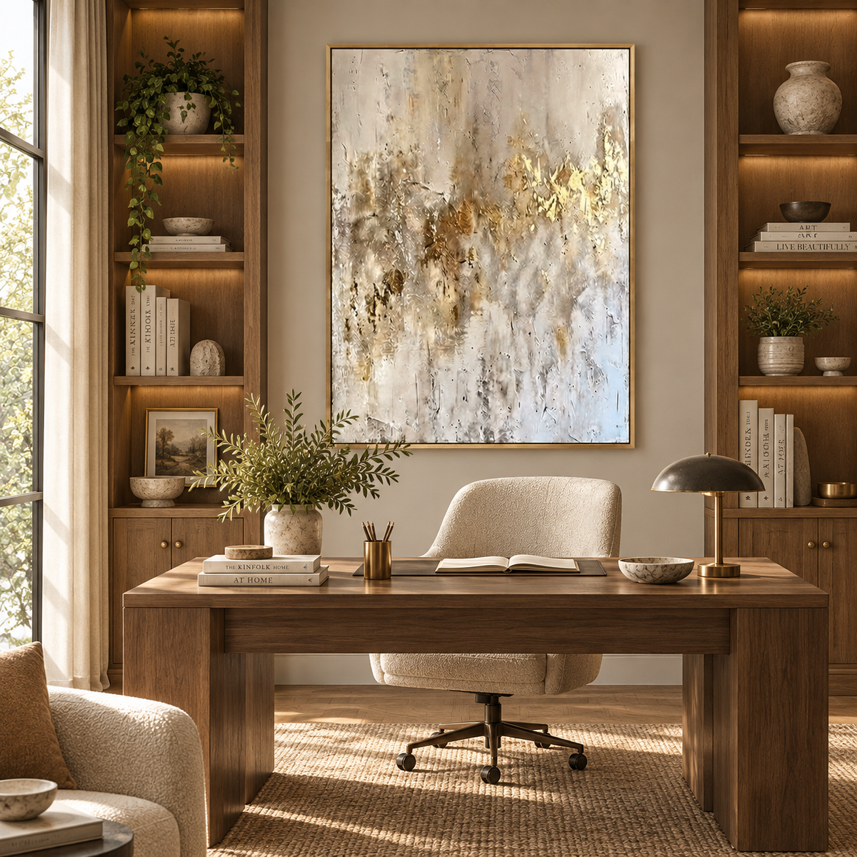 ARBYNART Contemporary Luxe Art | Ivory Echoes