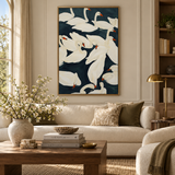 ARBYNART Abstract Art | Ivory Grace on Midnight Waters