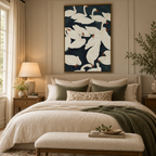 ARBYNART Abstract Art | Ivory Grace on Midnight Waters