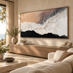 ARBYNART Abstract Art | Ivory Tides of the Shadow Coast