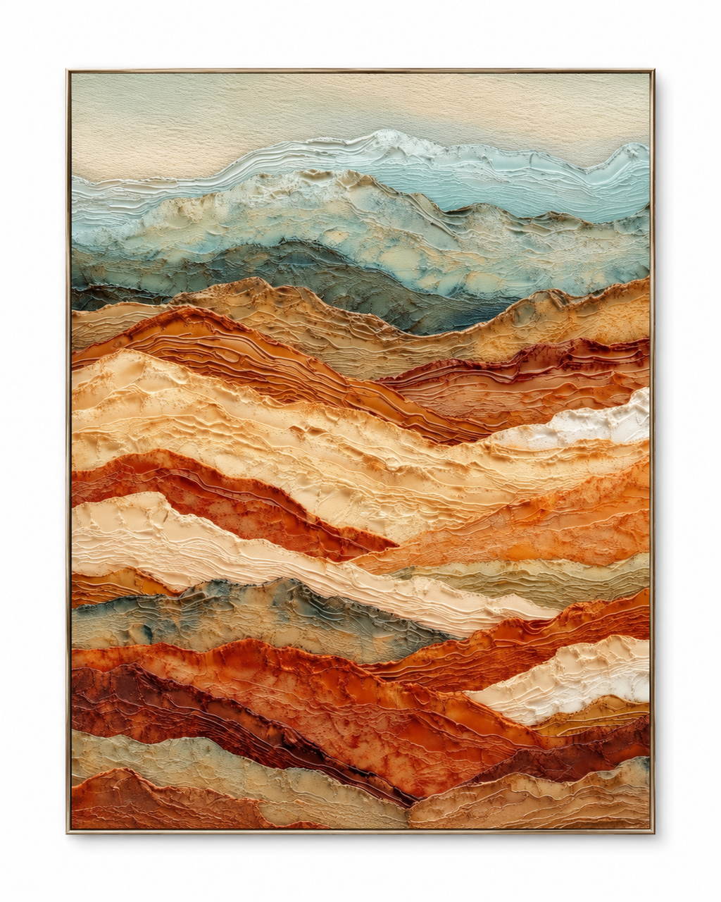 ARBYNART 3D Textured Art | Layered Mountain Relief