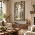 ARBYNART Impressionist Art | Light Breaking Through Trees