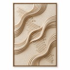 ARBYNART 3D Textured Art | Linear Wave Passage