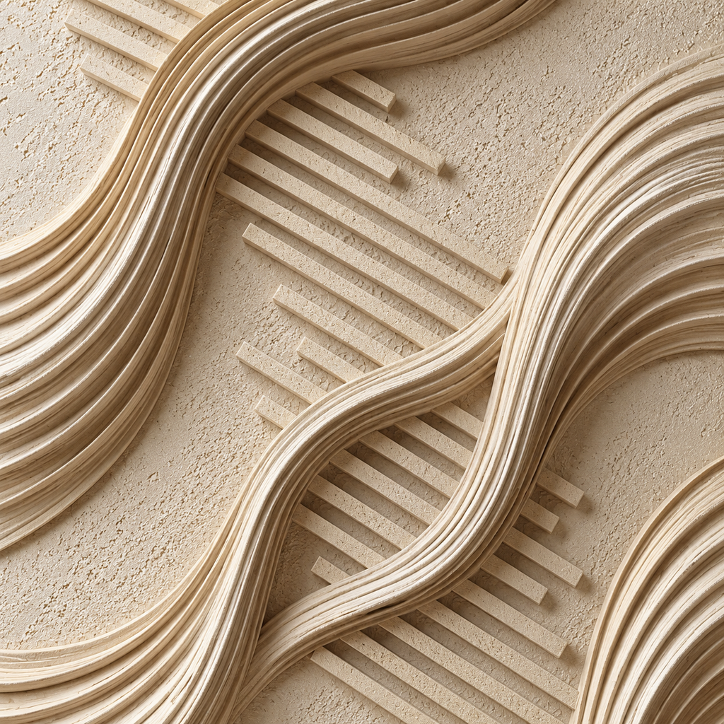 ARBYNART 3D Textured Art | Linear Wave Passage
