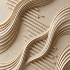 ARBYNART 3D Textured Art | Linear Wave Passage