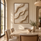 ARBYNART 3D Textured Art | Linear Wave Passage