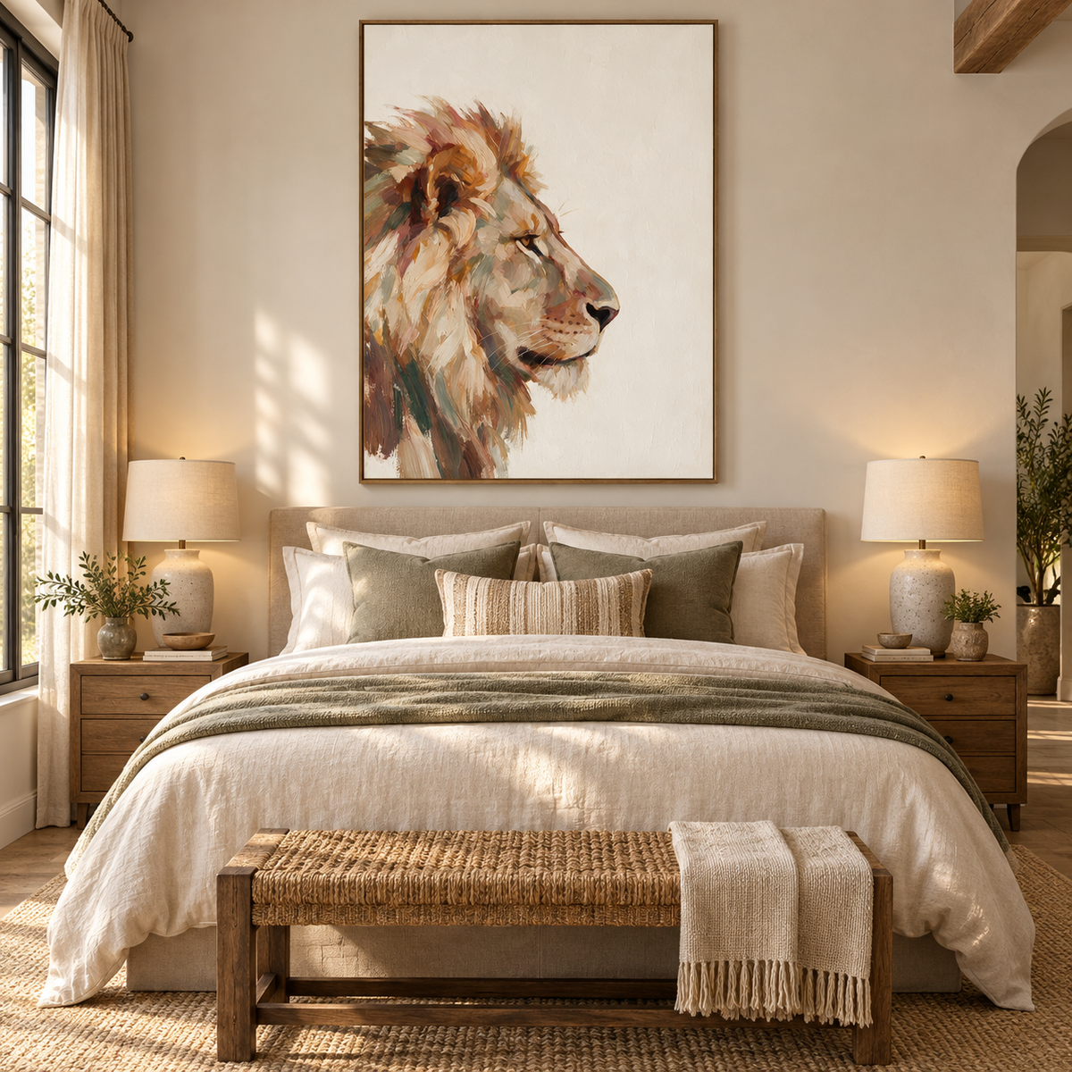 ARBYNART Impressionist Art | Lion's Quiet Nobility