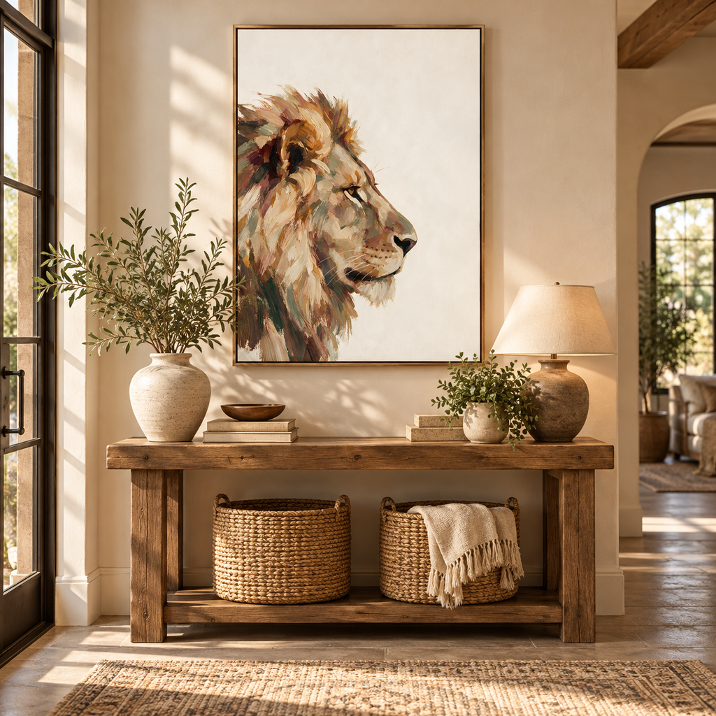ARBYNART Impressionist Art | Lion's Quiet Nobility