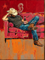 ARBYNART POP Art | Lone Beer on the Couch