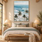 ARBYNART Impressionist Art | Looking Past Palms at the Surf