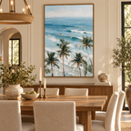 ARBYNART Impressionist Art | Looking Past Palms at the Surf