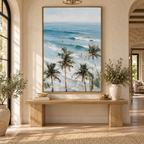 ARBYNART Impressionist Art | Looking Past Palms at the Surf