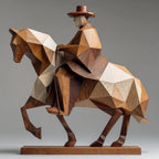 Gallop of the Plains — horse wood sculpture