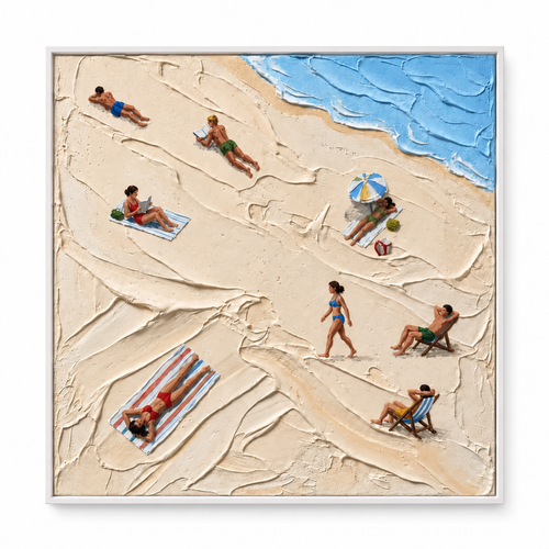 ARBYNART 3D Textured Art | Low Tide Stillness