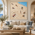 ARBYNART 3D Textured Art | Low Tide Stillness
