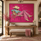 ARBYNART POP Art | Magenta Cowgirl's Daydream