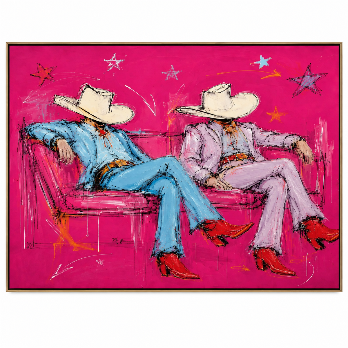 ARBYNART POP Art | Magenta Twilight of the Neon West