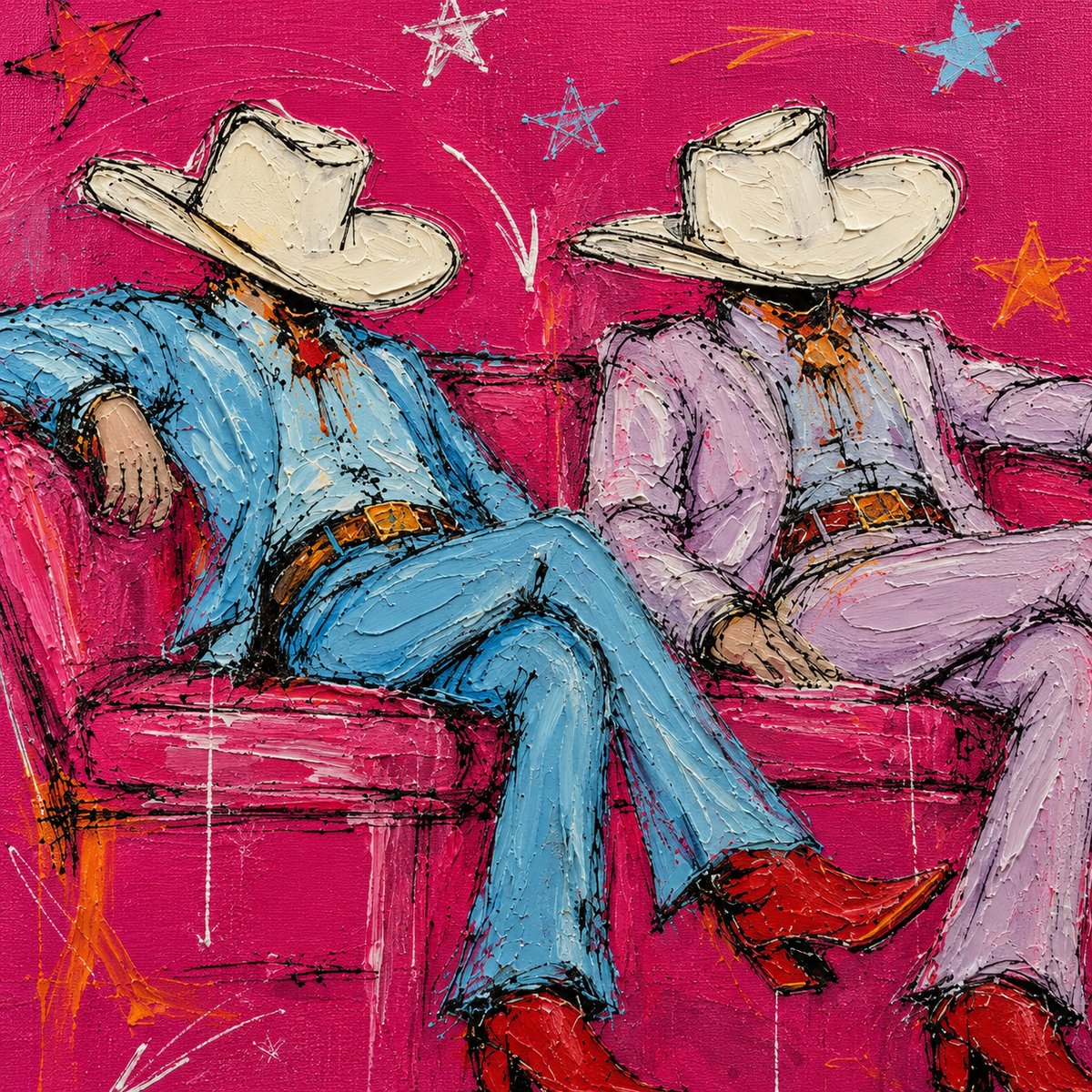 ARBYNART POP Art | Magenta Twilight of the Neon West