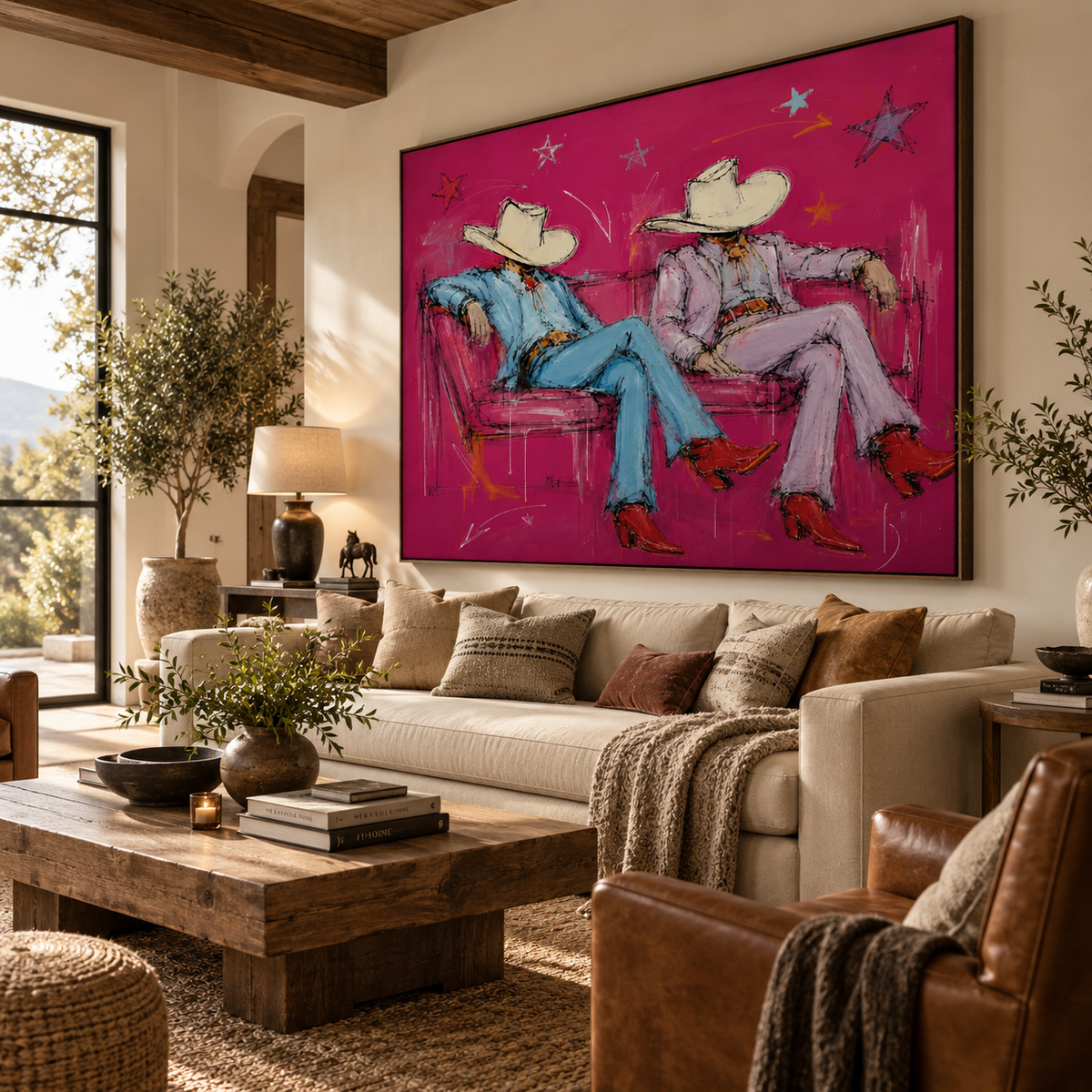 ARBYNART POP Art | Magenta Twilight of the Neon West
