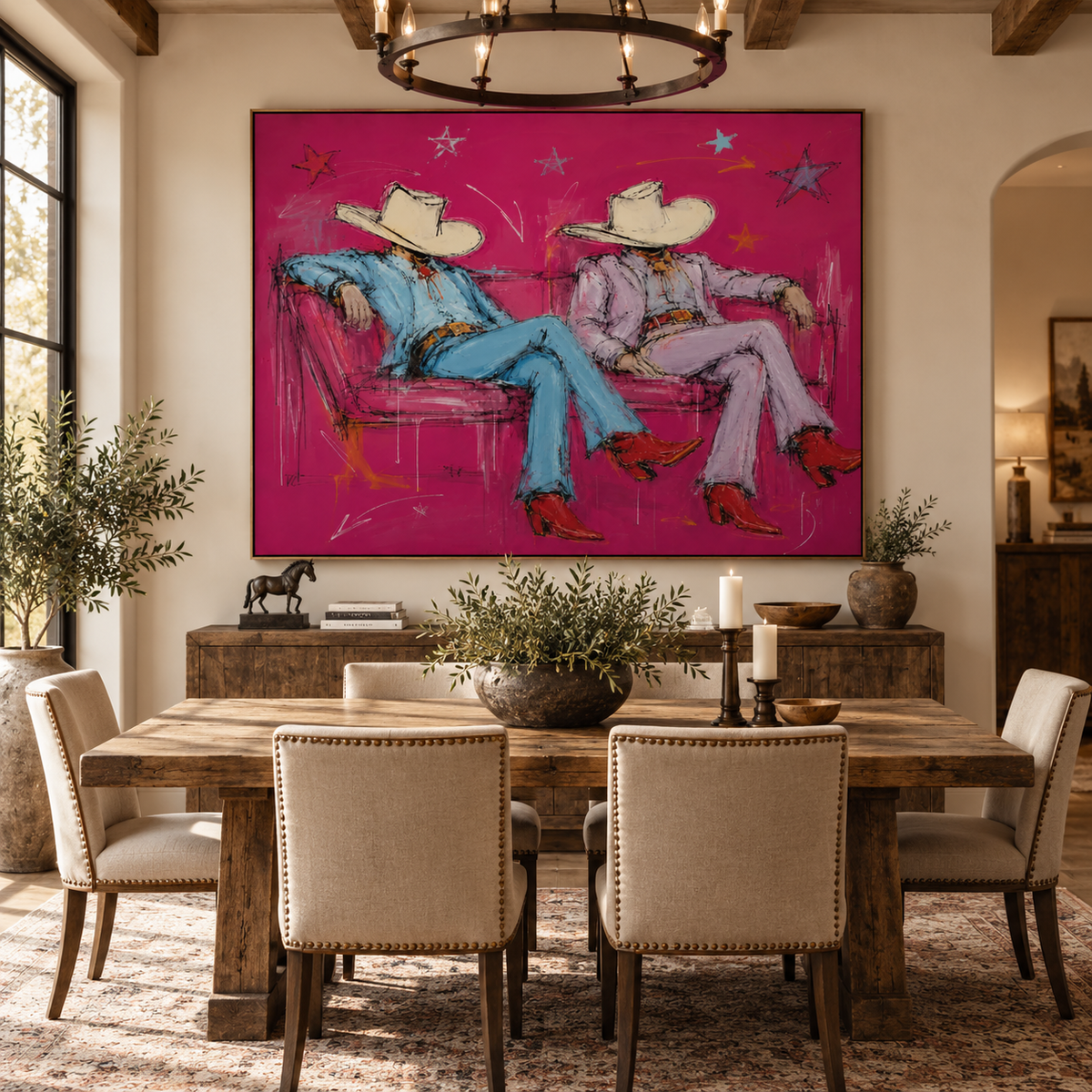 ARBYNART POP Art | Magenta Twilight of the Neon West