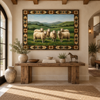 ARBYNART Vintage Americana Art | Meadow Sheep Gathering