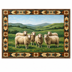 ARBYNART Vintage Americana Art | Meadow Sheep Gathering