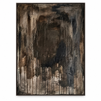 ARBYNART Wabi-Sabi Art | Midnight Ember Veil