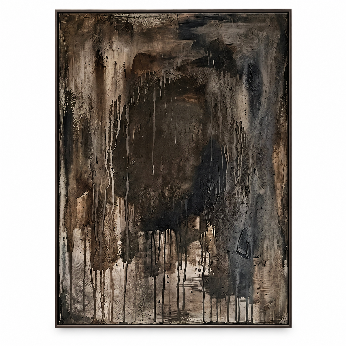 ARBYNART Wabi-Sabi Art | Midnight Ember Veil