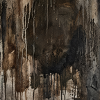 ARBYNART Wabi-Sabi Art | Midnight Ember Veil