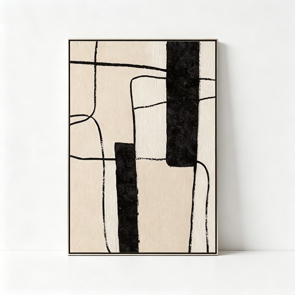 ARBYNART Abstract Art | Minimal Black Grid
